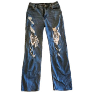 Hollister Ultra High- Rise Dad Jeans Blue Denim Size 7R 28x31